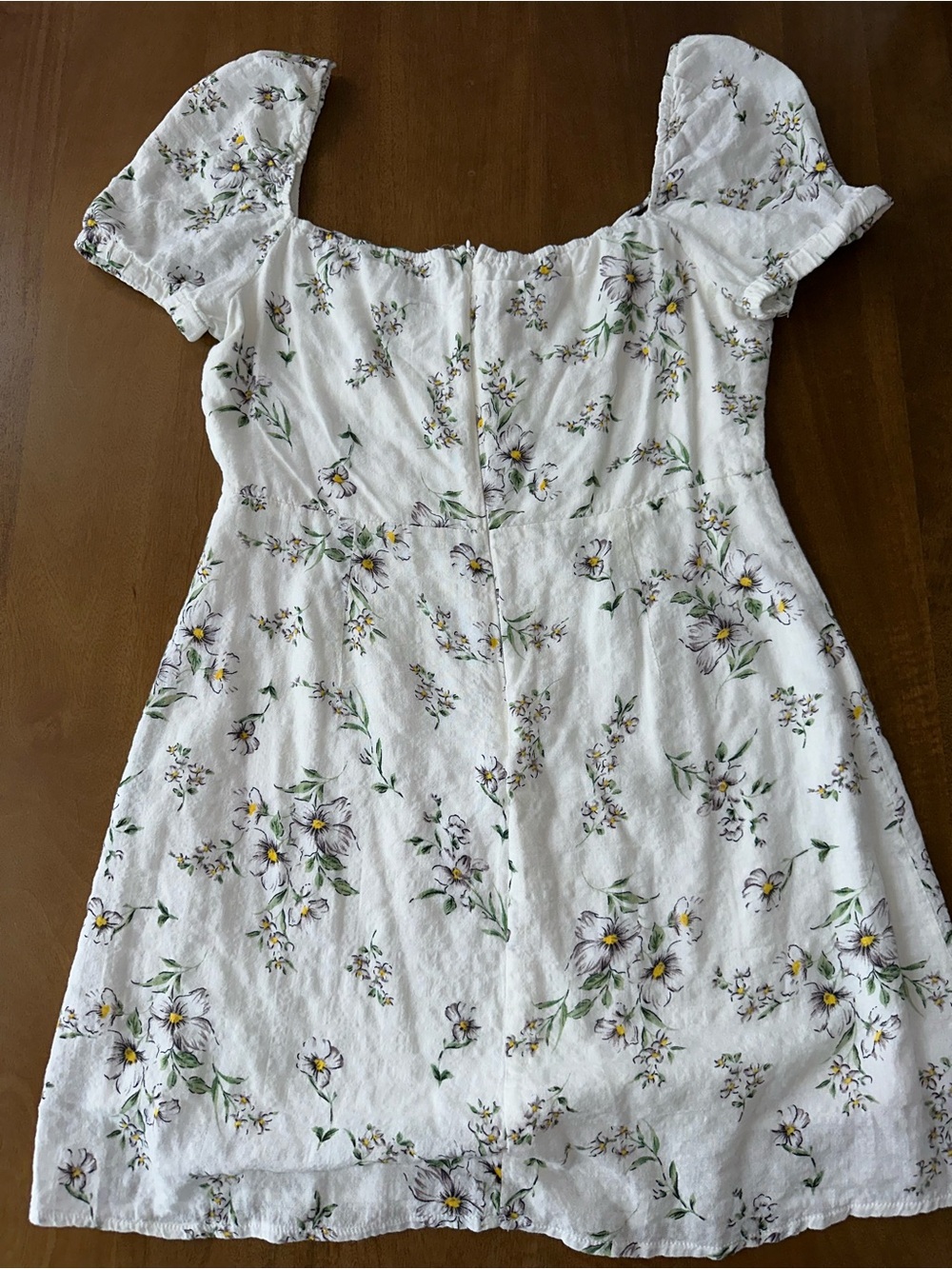 White Floral Square-Neck Sundress - Oh Polly - Picture 2 of 3